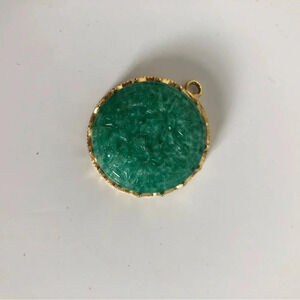 Vintage Floral  Framed Pendant